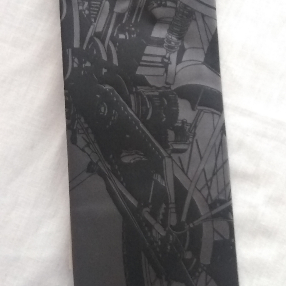 100% silk Men's neck tie made the USA motorcycle